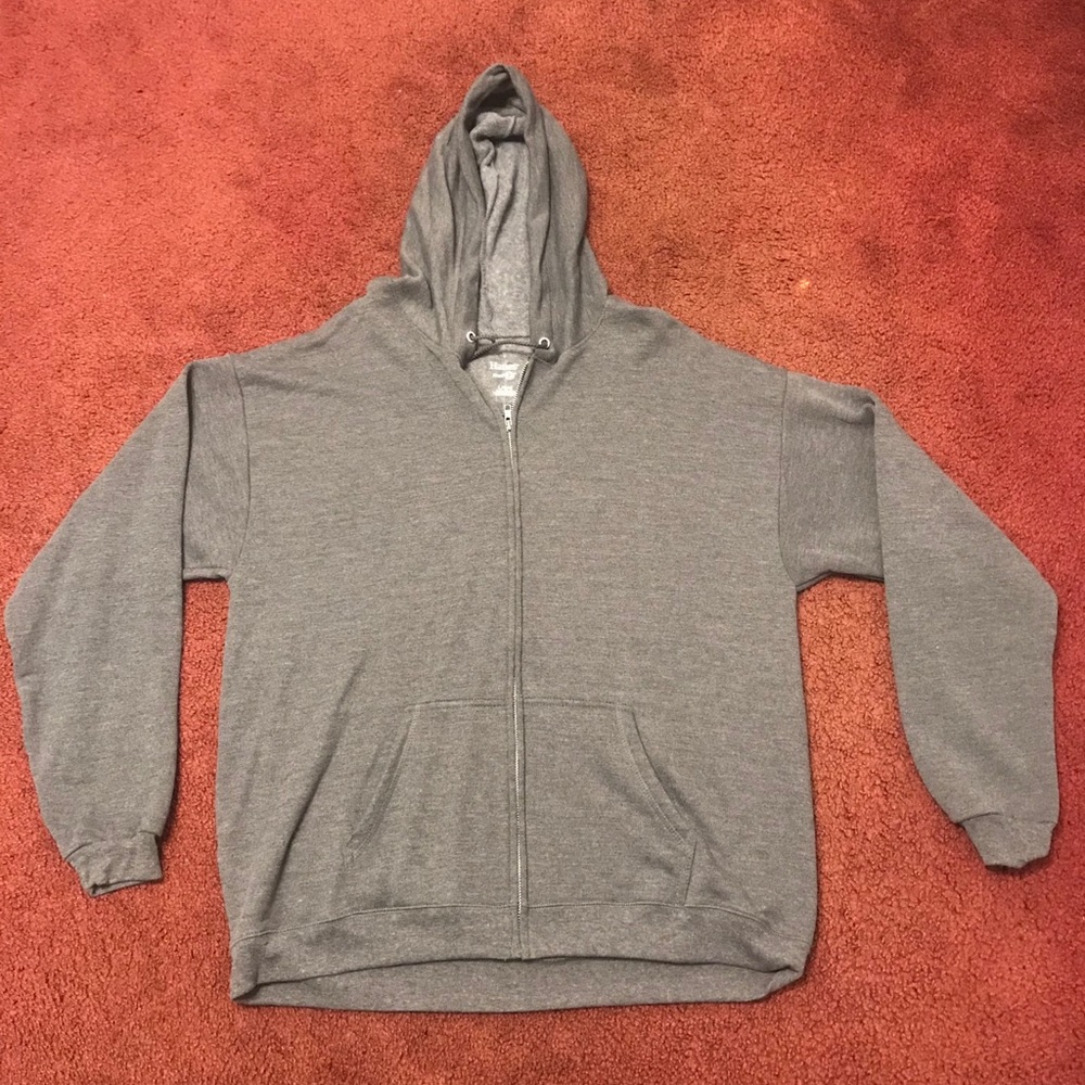 Hanes zip-up sweater